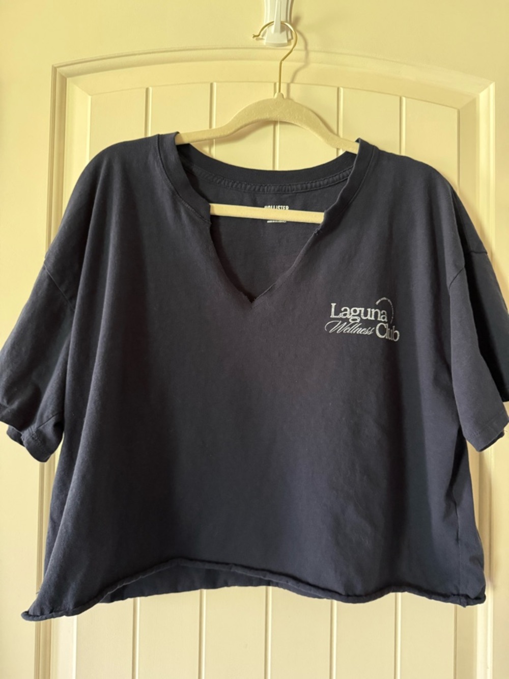Holster Laguna Wellness Club Navy Cropped Tee